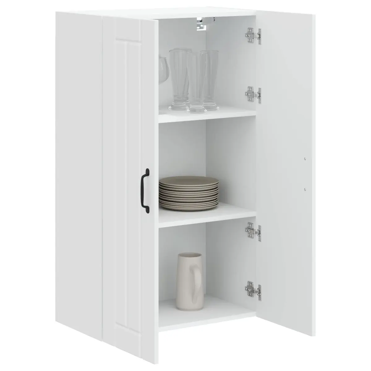 Wall-Mounted Kitchen Storage Cabinet 60x31x100cm in White