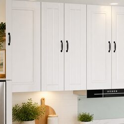 Wall Cabinet Dishwasher Panel Kitchen Storage High Gloss White 60 x 31 x 100 cm