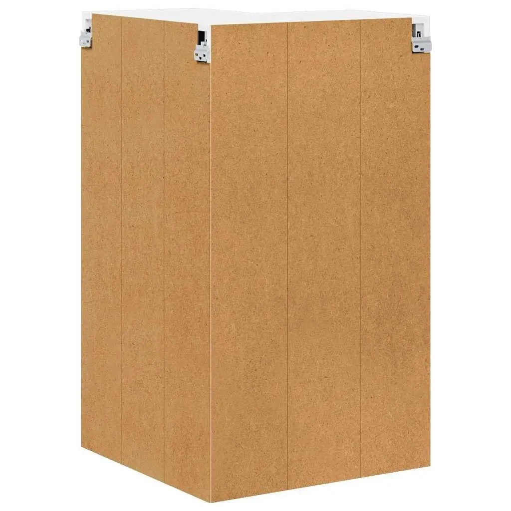 White Wooden Wall Corner Cabinet Kitchen Storage Unit 57 x 57 x 100 cm Modern