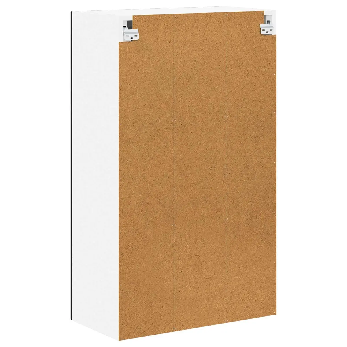 Wall-Mounted Glass Cabinet 60x31x100cm Black Engineered Wood