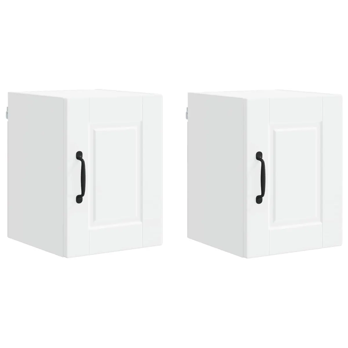 2-Piece White Wall-Mounted Kitchen Cabinet