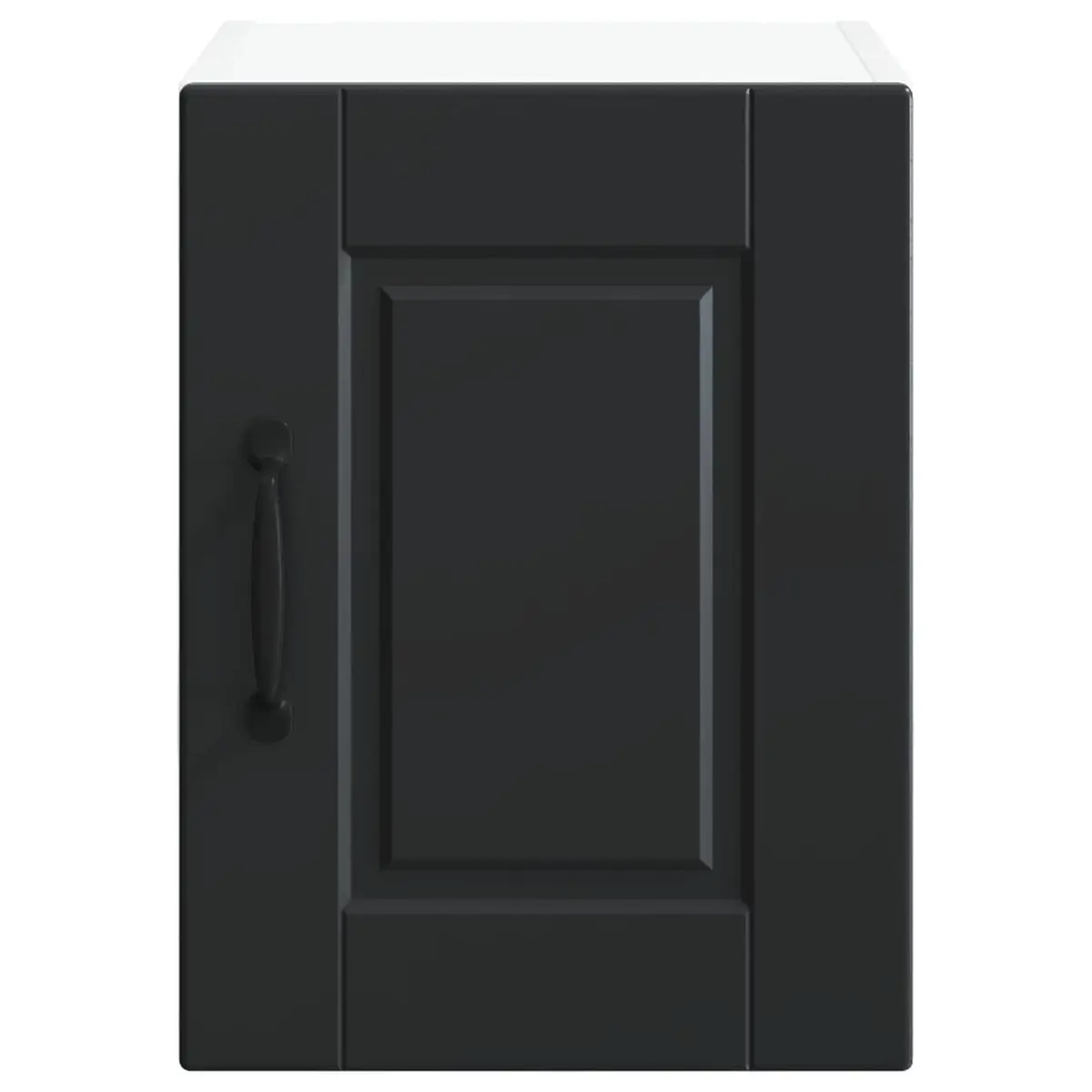 Black Engineered Wood Wall Mounted Cabinet Kitchen Storage 30x31x40cm 2 Units