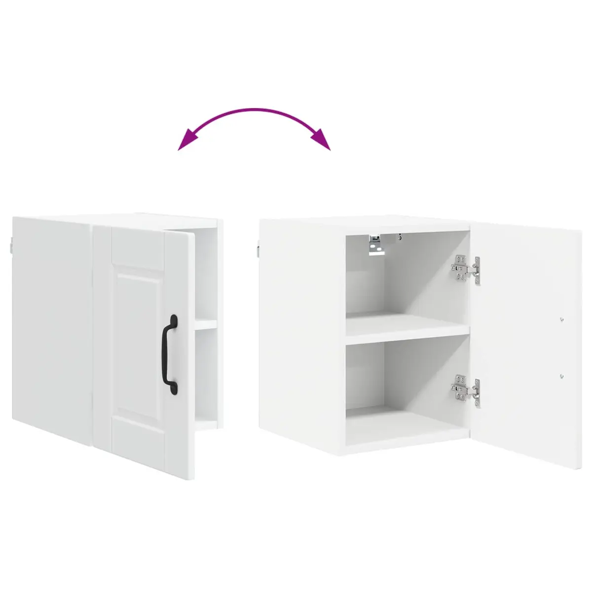 Wall Cabinet Kitchen Storage High Gloss White 30 x 31 x 40 cm