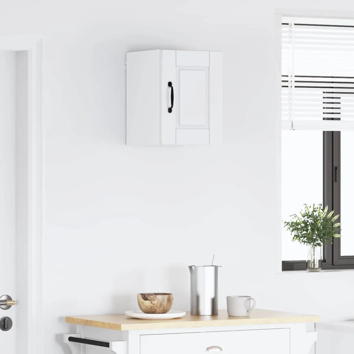 Wall Cabinet Kitchen Storage High Gloss White 30 x 31 x 40 cm