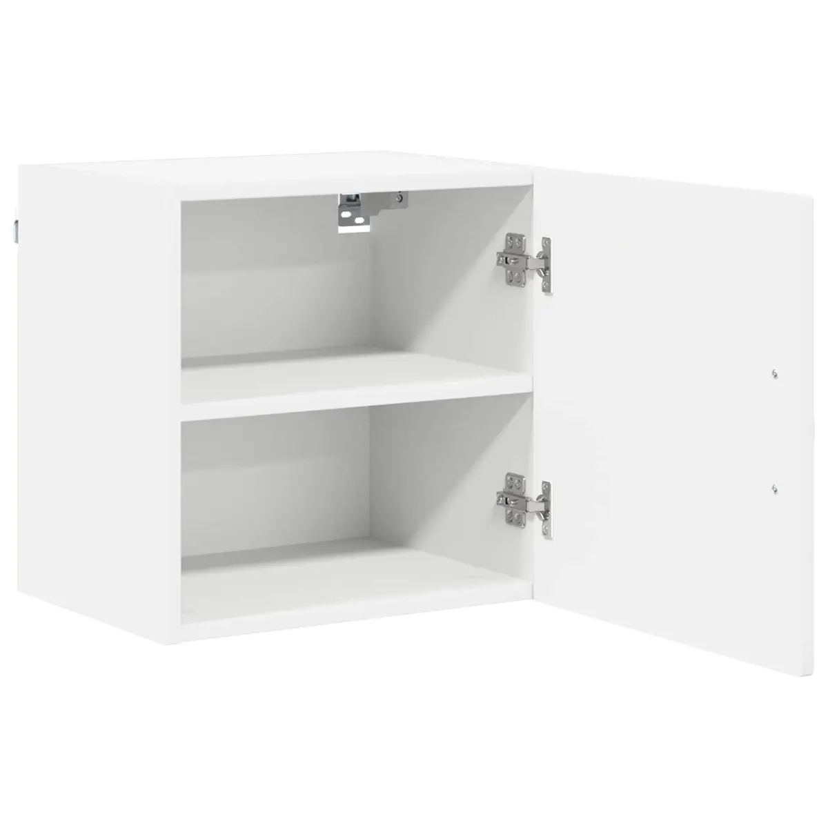 Wall Mounted Cabinet Kitchen Storage Modern White 40cm x 31cm x 40cm Engineered Wood