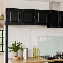 Wall-Mounted Kitchen Cabinet Dimensions 40x31x40 cm, Black