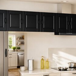 Wall Cabinet PORTO in Black: Specs & Details