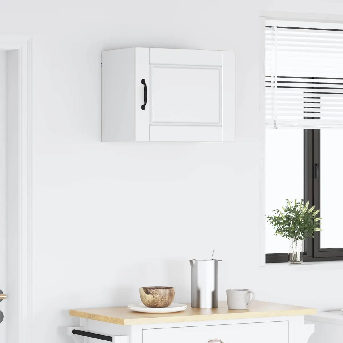 50x31x40cm Engineered Wood Wall Cabinet in White