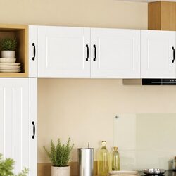 Wall Cabinet Kitchen Storage White 50 x 31 x 40 cm Set of 2 Engineered Wood