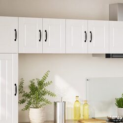Wall Cabinet 60x31x40cm: White Engineered Wood Storage