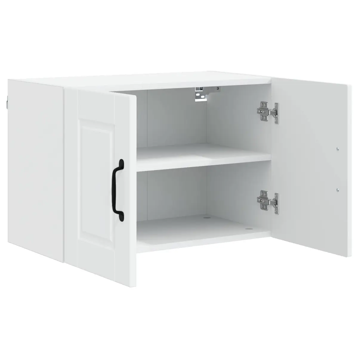 Wall Cabinet Kitchen Storage White 60x31x40cm Engineered Wood Shelf Organizer