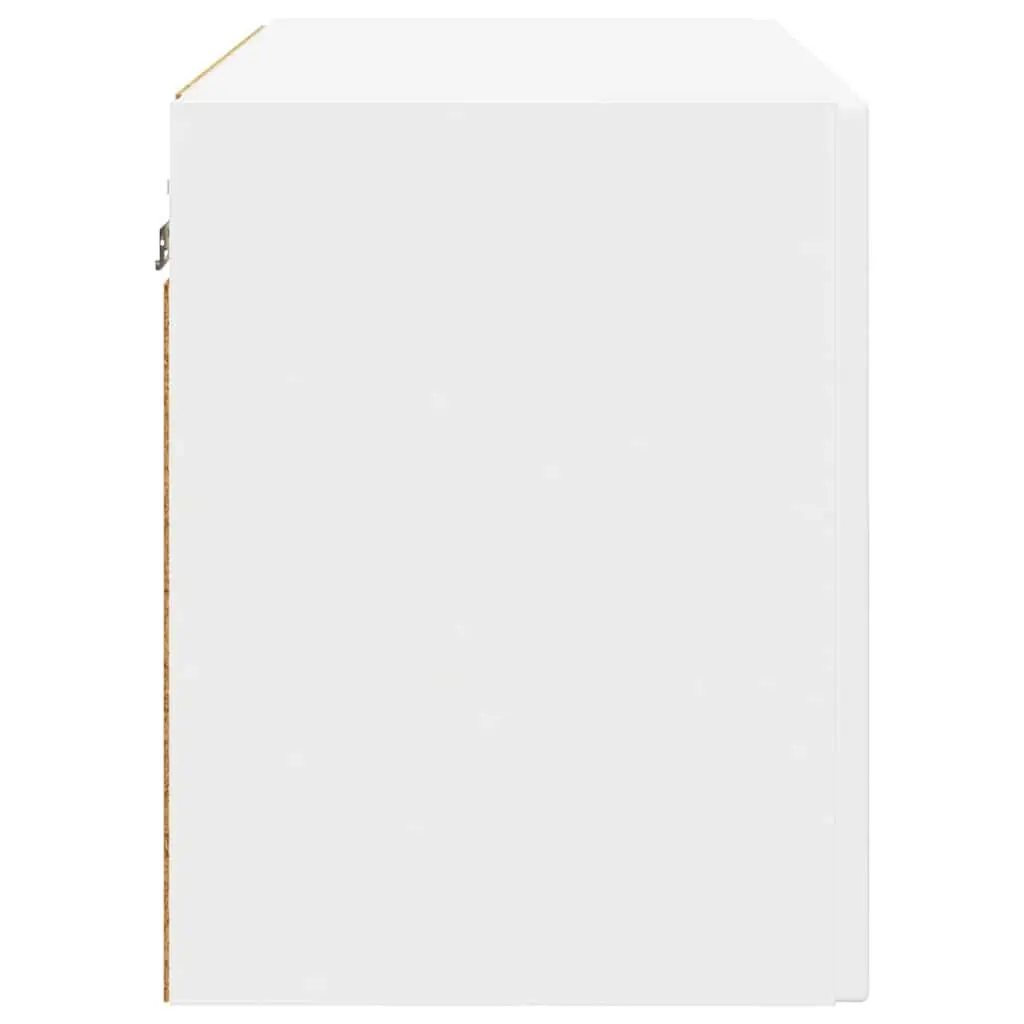 Wall Cabinet Kitchen Storage White 60x31x40cm Engineered Wood Shelf Organizer