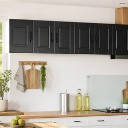 PORTO Wall Cabinet Set: Black Engineered Wood 60x31x40cm