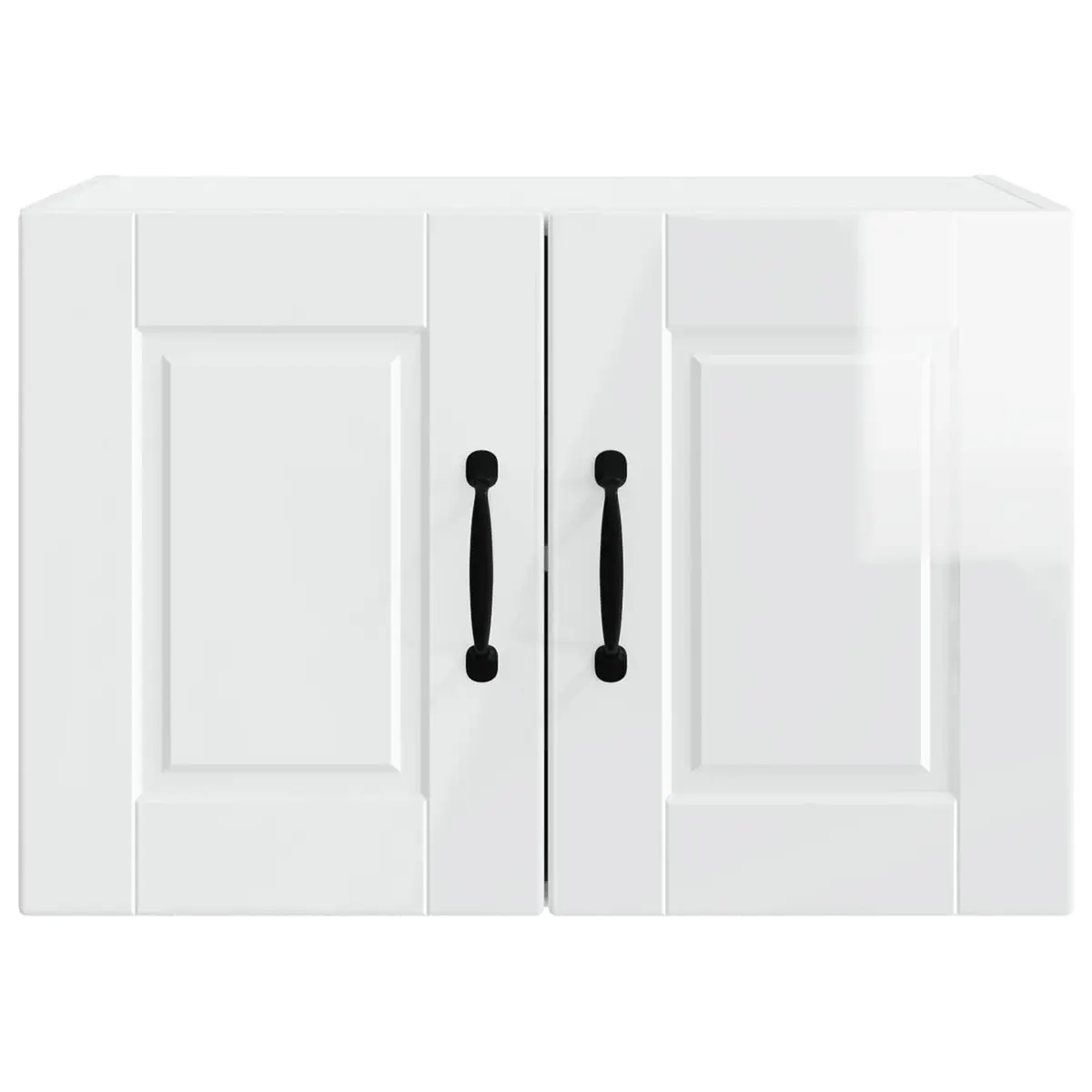 Wall Cabinet Kitchen 60 x 31 x 40 cm High Gloss White Storage Shelves