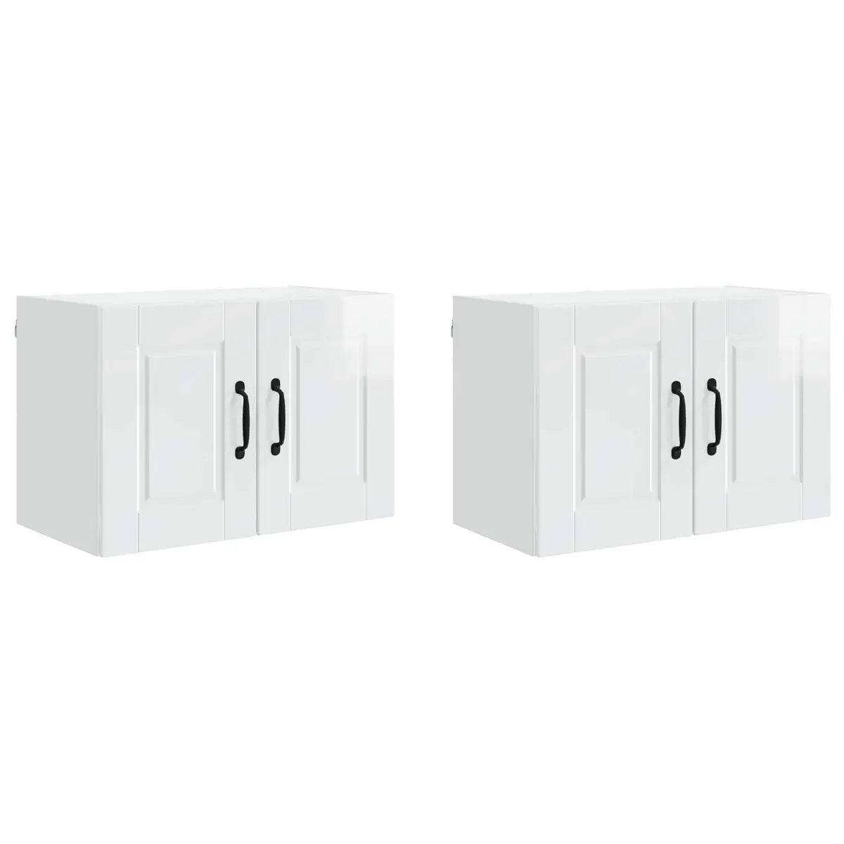 High Gloss White Kitchen Wall Cabinet, 60cm
