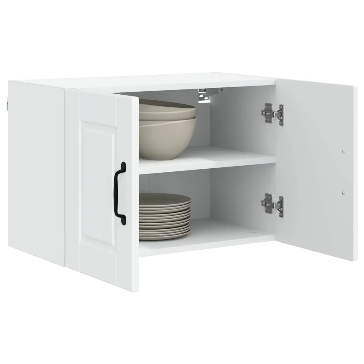 High Gloss White Kitchen Wall Cabinet, 60cm