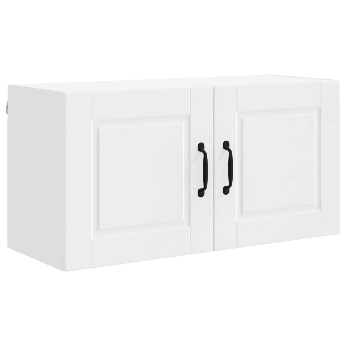 Wall Cabinet Modern Kitchen Storage White 80x31x40cm Engineered Wood Shelves