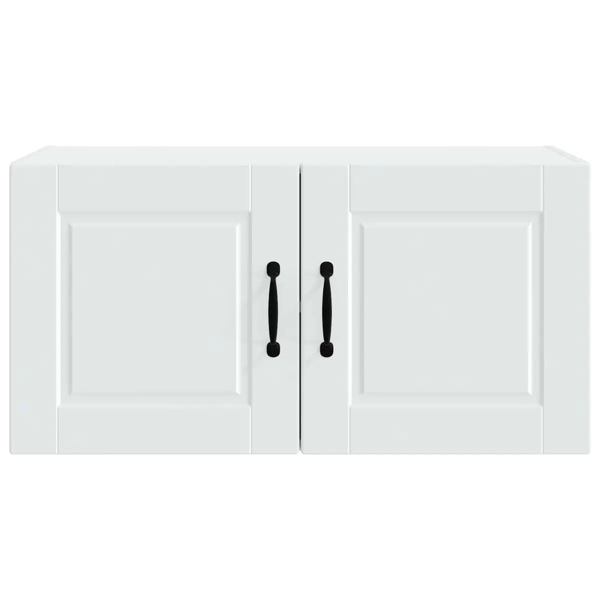 Wall Cabinet Modern Kitchen Storage White 80x31x40cm Engineered Wood Shelves