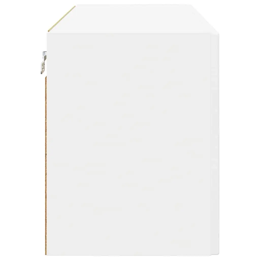 Wall Cabinet Modern Kitchen Storage White 80x31x40cm Engineered Wood Shelves