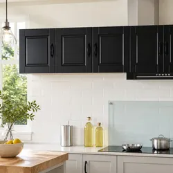 80x31x40cm Engineered Wood Wall Cabinet in Black