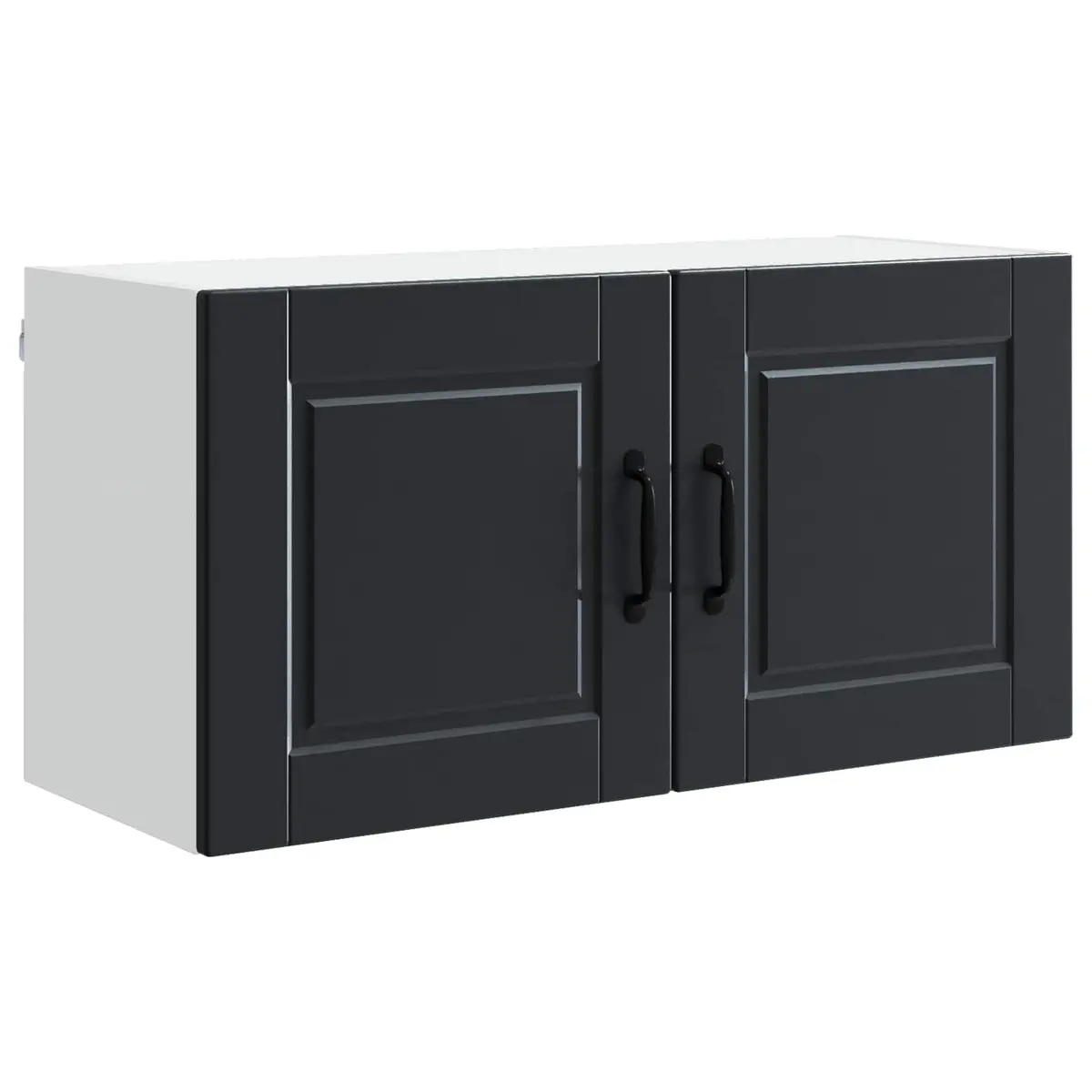 80x31x40cm Engineered Wood Wall Cabinet in Black