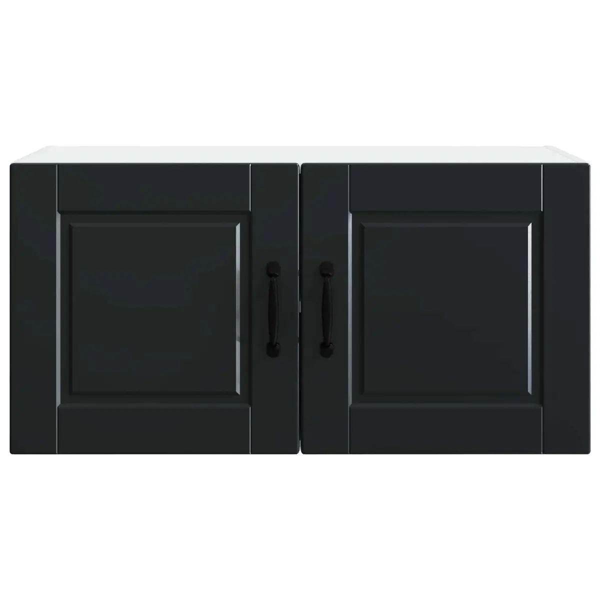 80x31x40cm Engineered Wood Wall Cabinet in Black