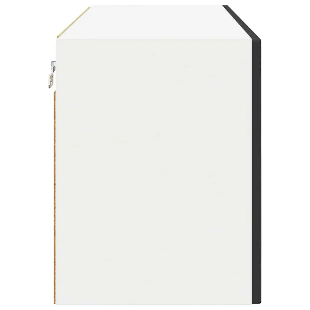 80x31x40cm Engineered Wood Wall Cabinet in Black