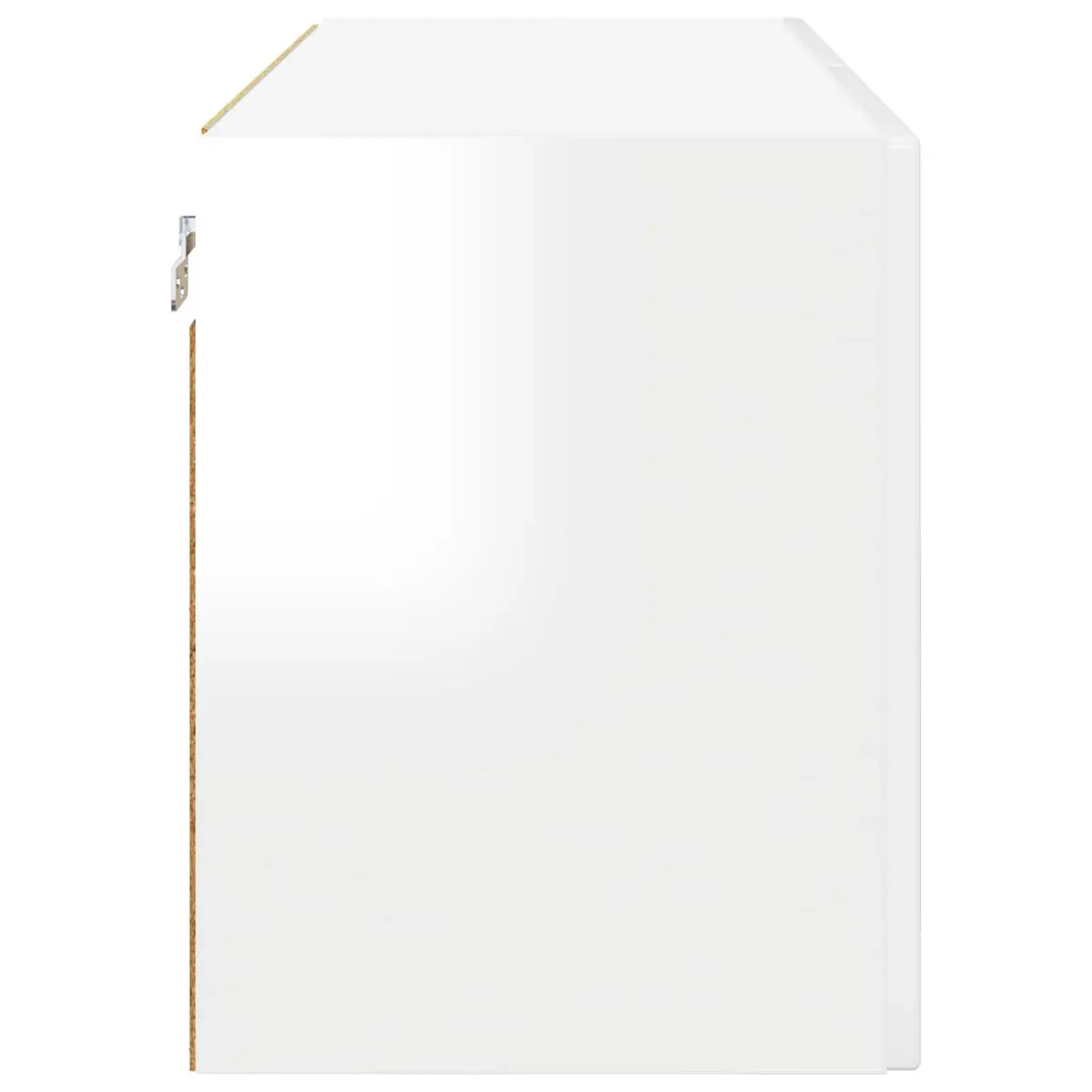 Wall Cabinet Kitchen Storage High Gloss White 80 x 31 x 40 cm Wall Mounted
