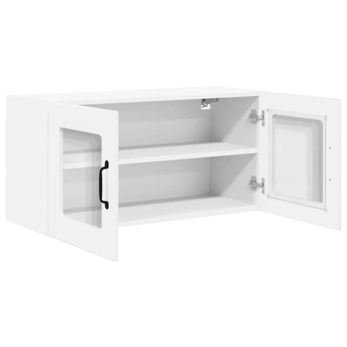Wall Cabinet Indoor Kitchen Storage High Gloss White 80 x 31 x 40 cm