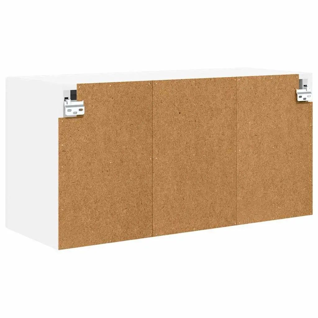 Wall Cabinet Indoor Kitchen Storage High Gloss White 80 x 31 x 40 cm