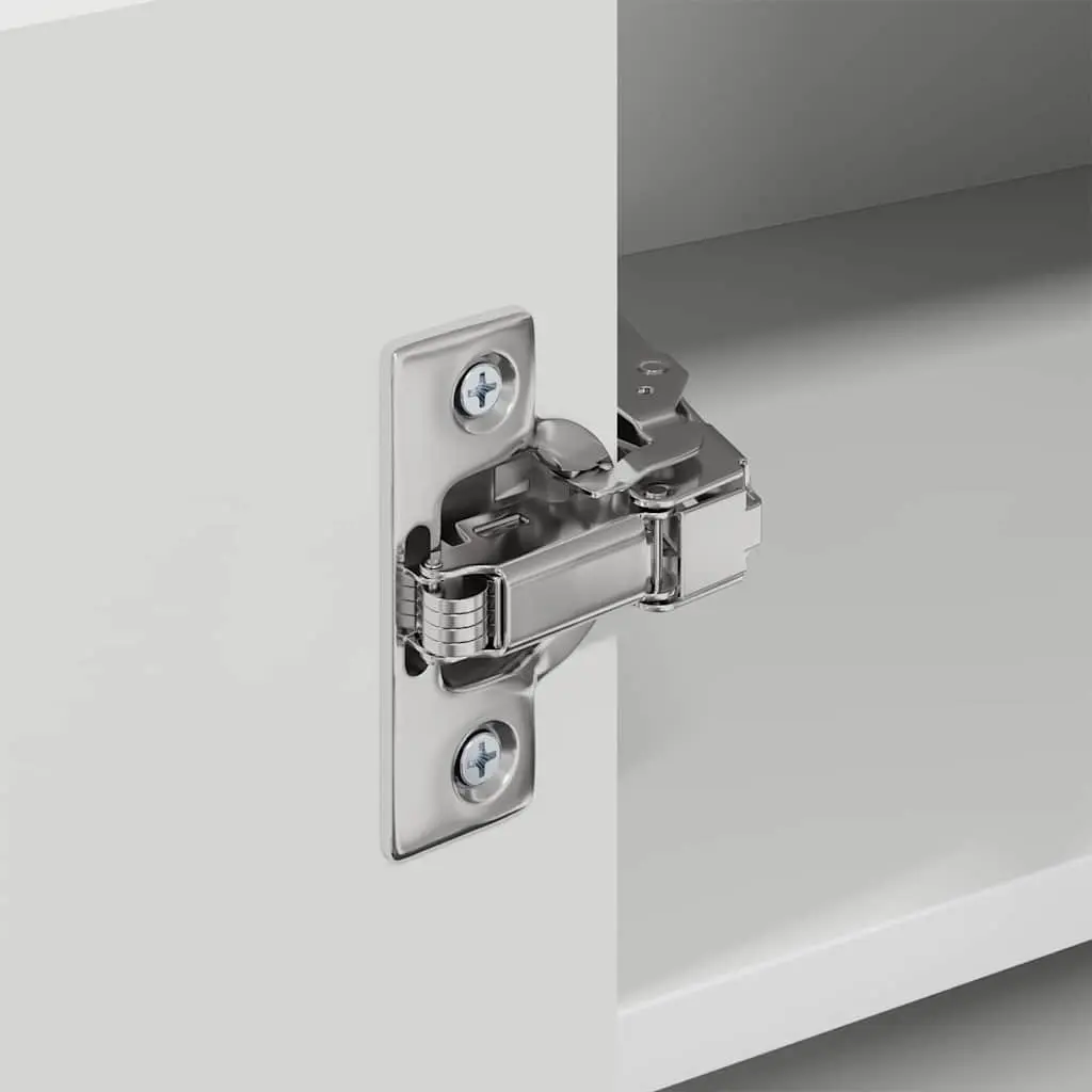 Wall-Mounted White Corner Cabinet for Organized Storage