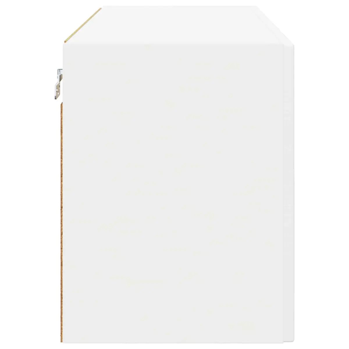 Wall Glass Cabinet White Kitchen Storage Mounted Shelves Compartments 60x31x40cm