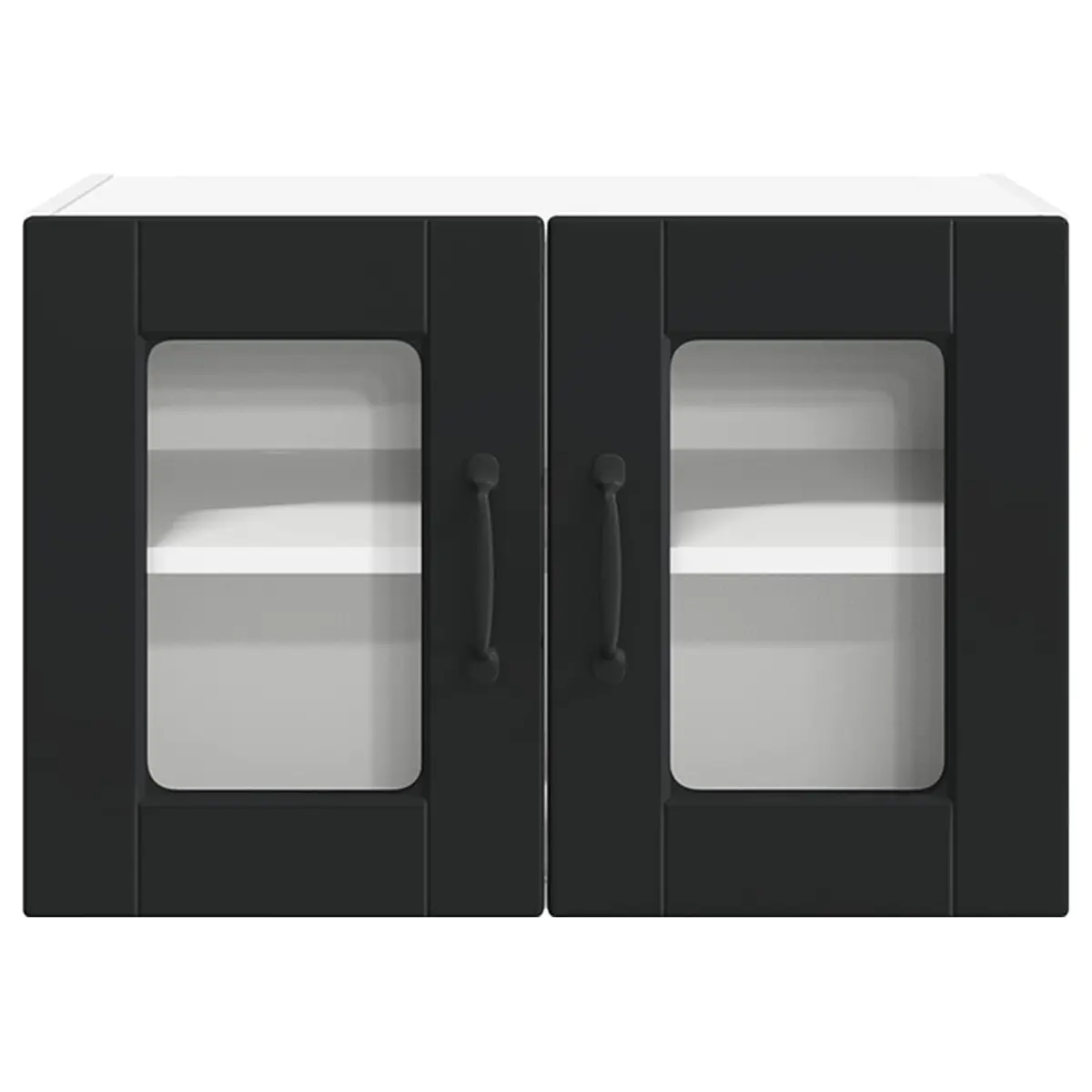Wall Glass Cabinet Kitchen Storage 60x31x40cm Engineered Wood Organiser