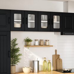 Specifications for Black Wall Glass Cabinets - 2 pcs