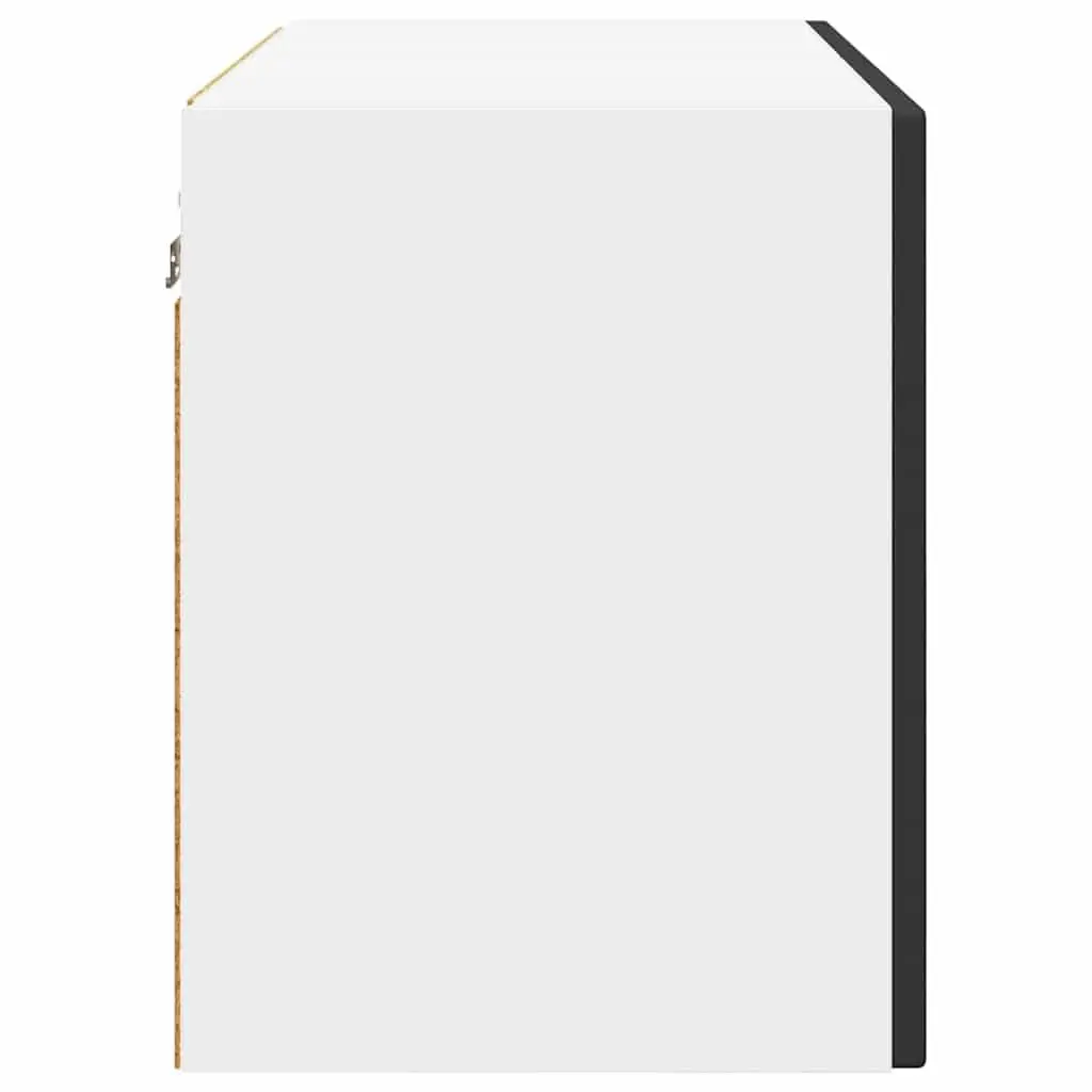Wall Glass Cabinet Black Kitchen Storage 2 pcs 60 x 31 x 40 cm Modern Shelving