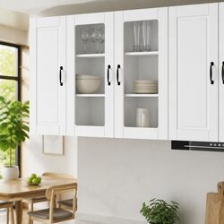 Specifications of PORTO Wall Glass Cabinet White 40x31x80cm
