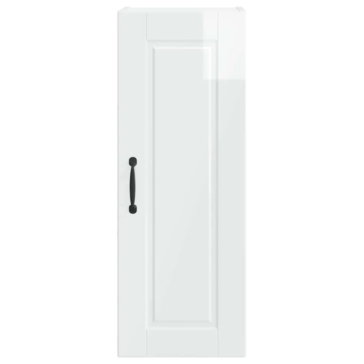 Wall Cabinet High Gloss White Kitchen Storage Shelves Engineered Wood 30x31x80cm