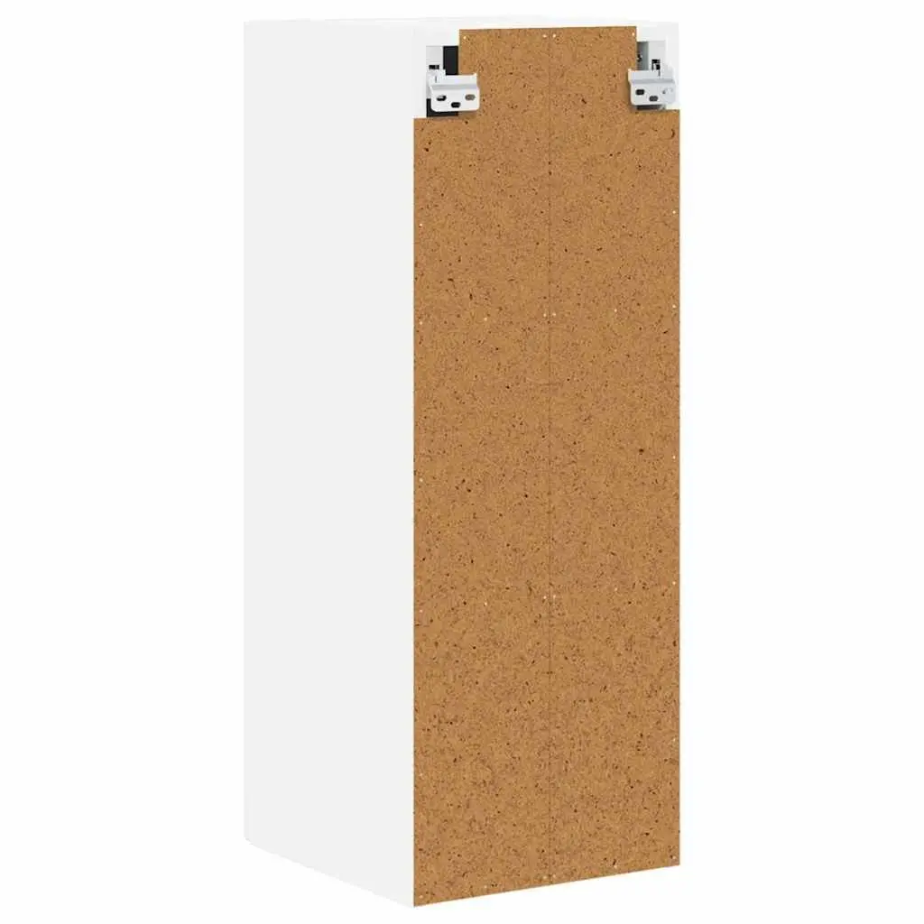 Wall Cabinet High Gloss White Kitchen Storage Shelves Engineered Wood 30x31x80cm