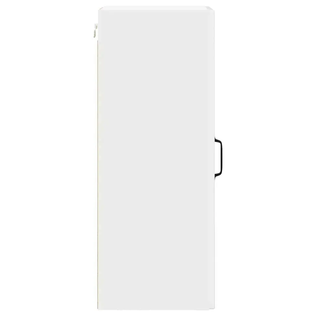 Wall Cabinet 2 Pcs Kitchen Storage High Gloss White 30x31x80cm Modern Shelves