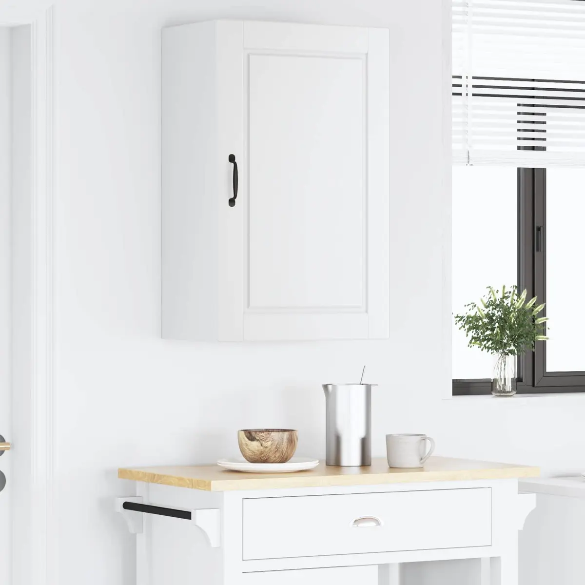 Kitchen Wall Cabinet White 50 x 31 x 80 cm