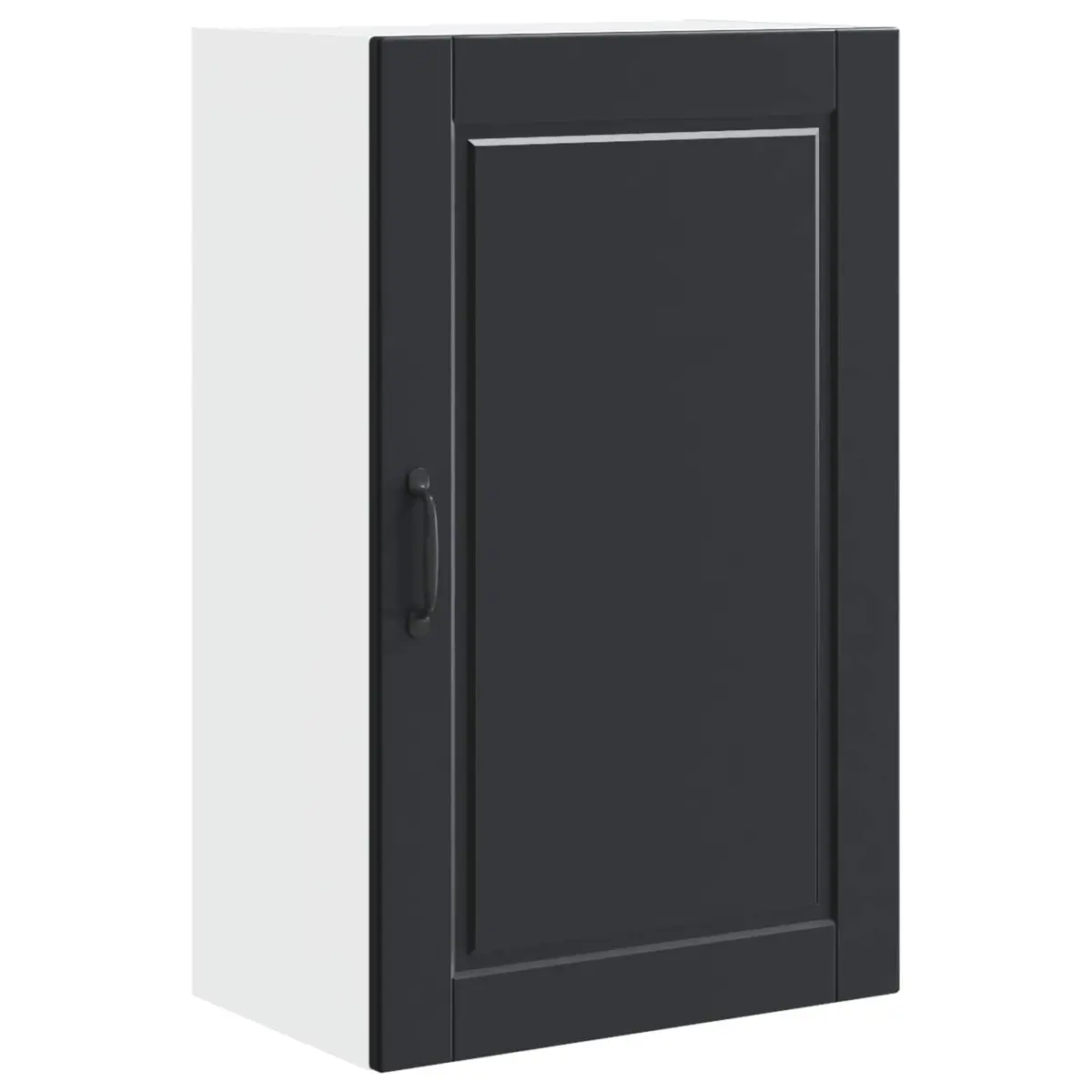 50x31x80cm Black Engineered Wood Kitchen Wall Cabinet
