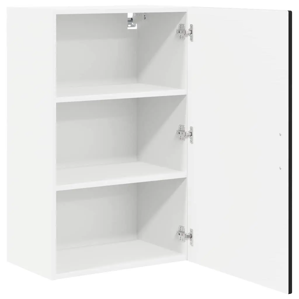 50x31x80cm Black Engineered Wood Kitchen Wall Cabinet
