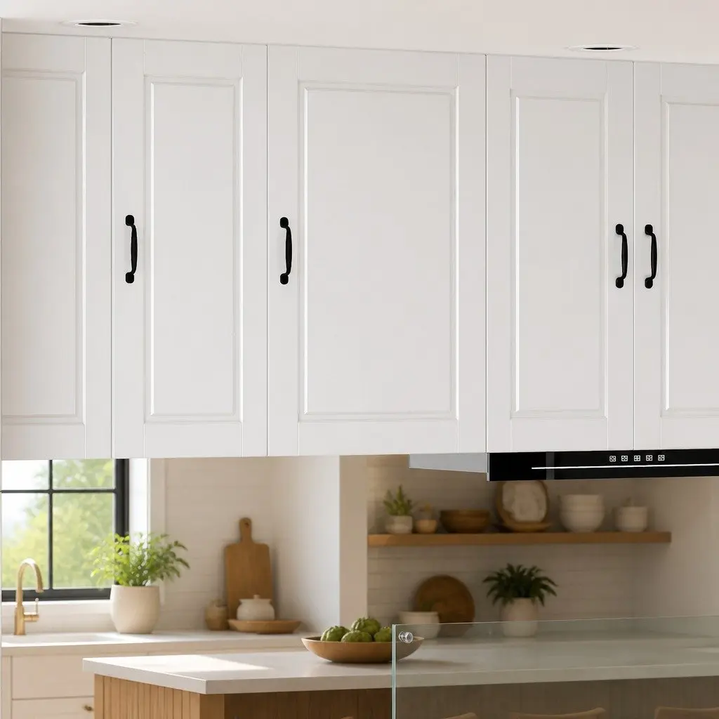 Wall Cabinet White High Gloss Kitchen Storage Shelves Compartments 50 x 31 x 80
