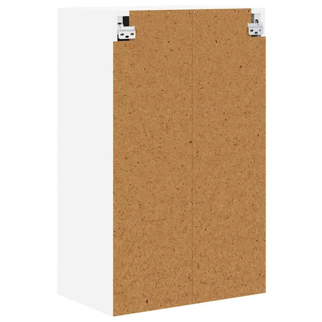 Wall Cabinet White High Gloss Kitchen Storage Shelves Compartments 50 x 31 x 80