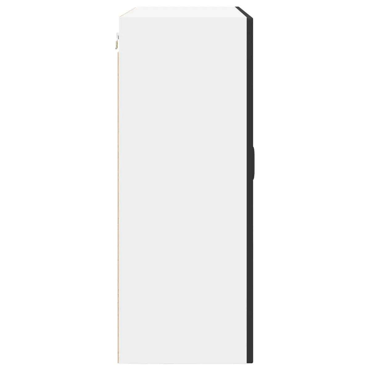 Wall Cabinet Kitchen Storage Black Engineered Wood 80x31x80cm