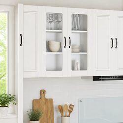 Dimensions and Details of Wall Glass Cabinet 80x31x80cm