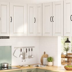 Corner Kitchen Cabinet: 57 x 57 x 80 cm, Engineered Wood