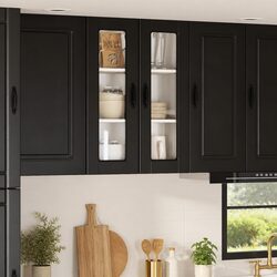 Specifications of Black Wall Glass Cabinet for Kitchens