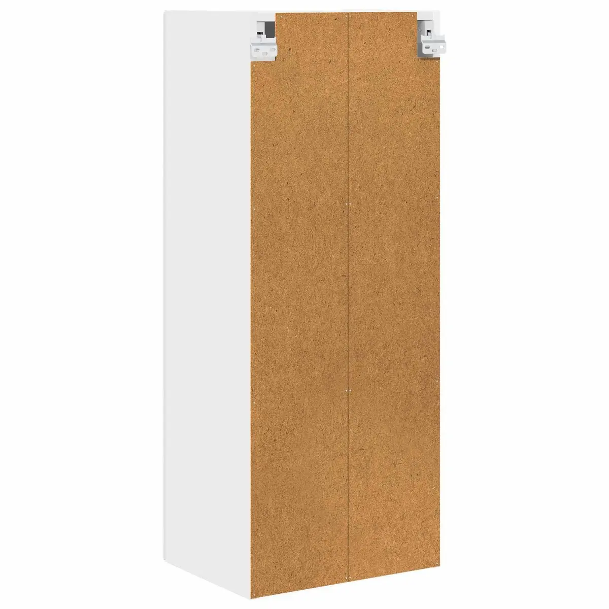 40x31x100cm White Wall-Mounted Kitchen Cabinet with Glass Elements