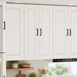 Wall Cabinet Dimensions 30x31x100cm in White Engineered Wood